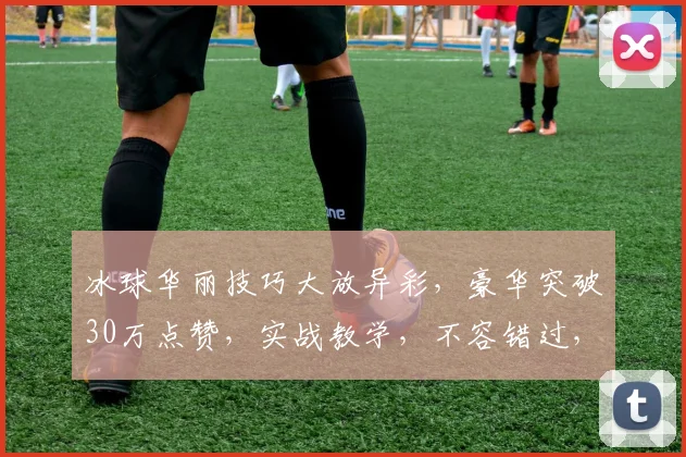 冰球华丽技巧大放异彩，豪华突破30万点赞，实战教学，不容错过，冰球爱好者必看